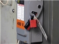 Lockout / Tagout or LOTO procedures being used to reduce the chance of injury from hazardous energy